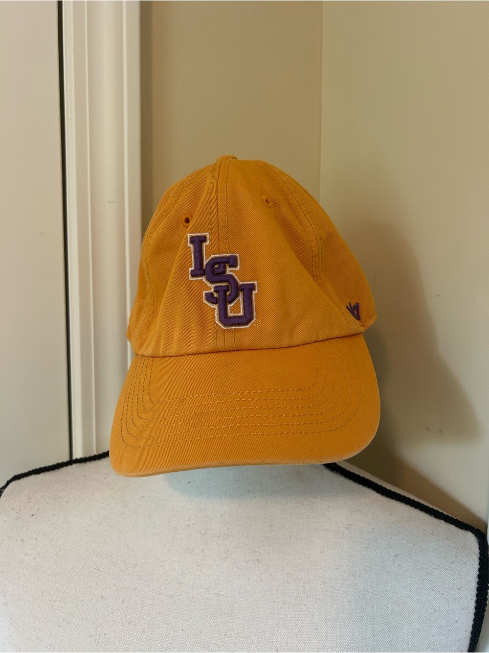 47 Brand LSU Golden Yellow Baseball Cap with Purple Logo